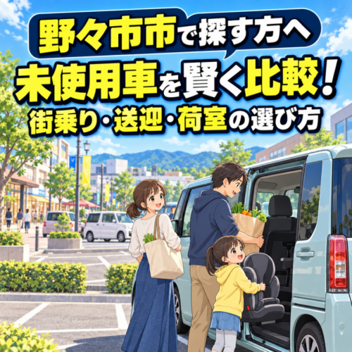 【野々市市】軽自動車の未使用車を探す方へ｜街乗り・送迎に合う選び方