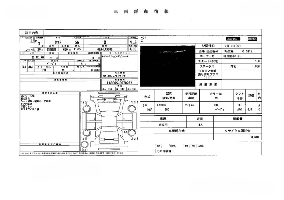 ダイハツ タフト 2枚目